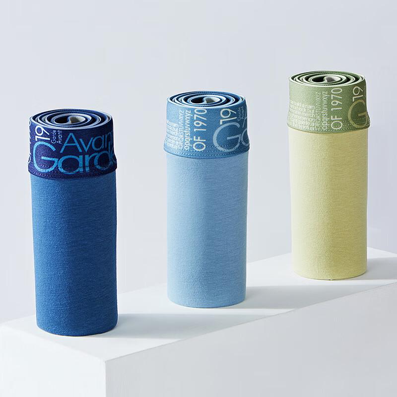 Fenteng Мужские боксеры-брифы из чистого хлопка с антибактериальным эффектом, 3 шт.