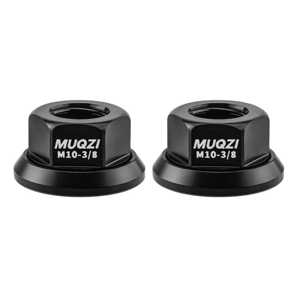 2pcs M9/M10/M10*3/8 Bicycle Hub Nut Aluminum Alloy Anti-rust Rear Axle Screw High Strength Anodizing Bike Accessories Cycling