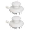 Hair Scalp Massager Long Silicone Bristles Anti Slip Palm Handle Shampoo Brush for Home Salon