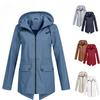 NEW Womens Waterproof Raincoat Ladies Outdoor Wind Rain Forest  Jacket Coat