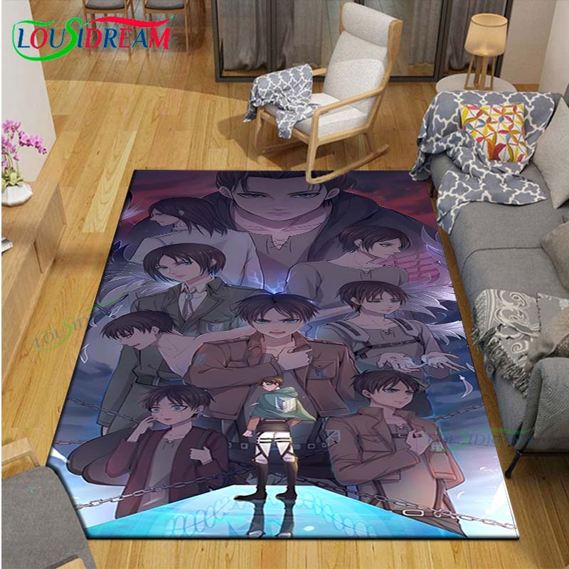 Модный 3D Мультяшный Ковер с Принтом A-Attack T-Titan для Гостиной, Противоскользящий Коврик, Коврики для Детской Комнаты, Коврик для Йоги, Декор, Подарок