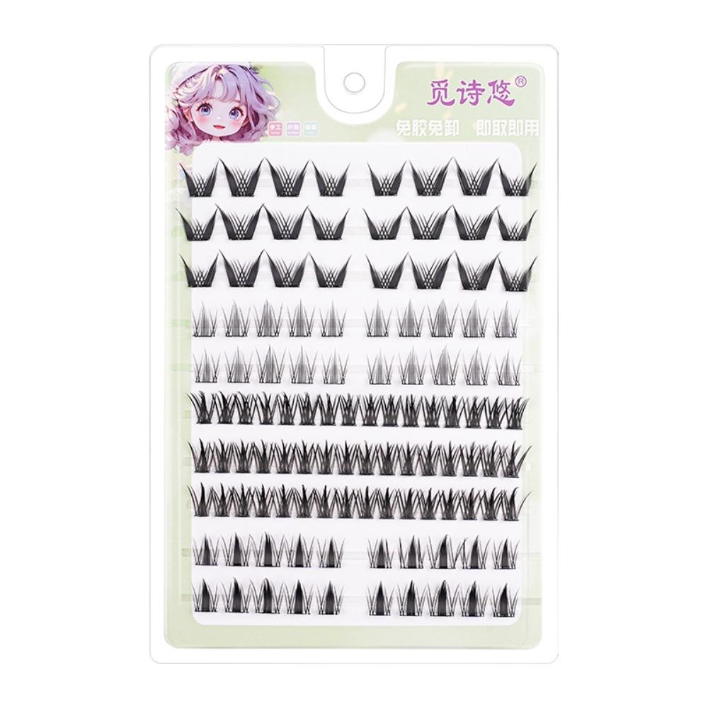 5D Самоклеящиеся Накладные Ресницы Мягкие Сегментированные Пучки Ресниц Без Клея Накладные Ресницы Макияж