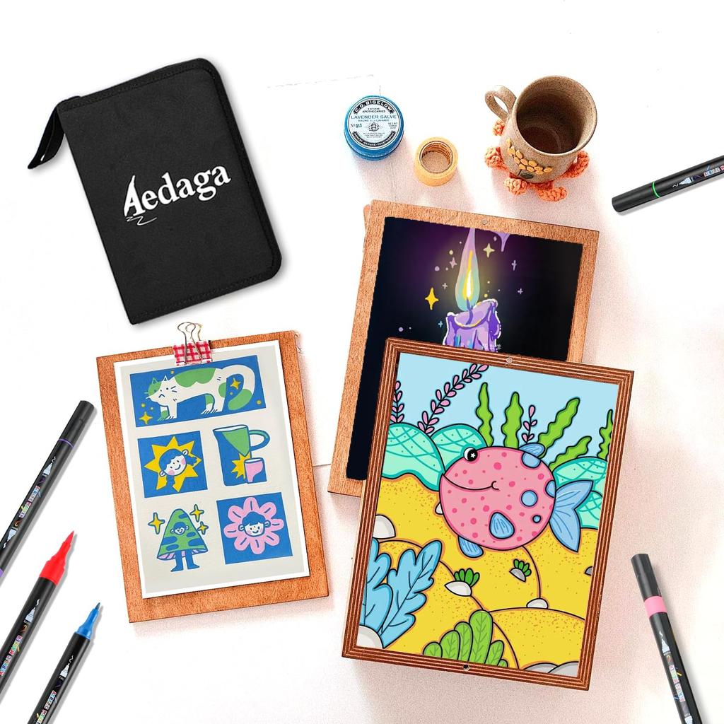 Акриловый маркер 48 с цветным толстым и тонким слоем для хранения, можно писать на пластике для рисования подарочный набор, цвета, сумка, ручка, ручка на водной основе, нетоксичная,