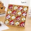 16 Pcs/set of 6cm Christmas Decorative Balls Special Party Home Decoration Accessories Personalized Holiday Surprise Gift Box