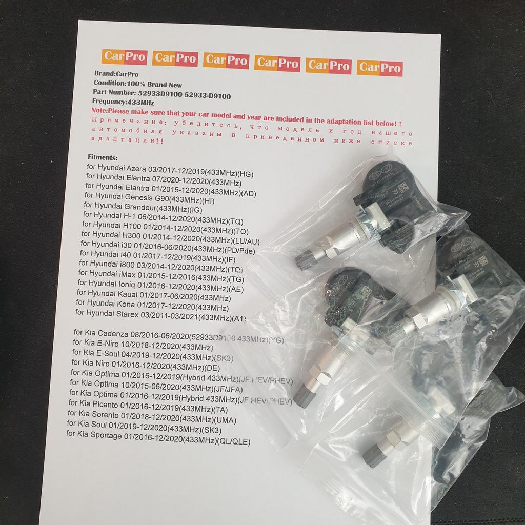 For Kia Sportage Tire Pressure Sensor 5 For Hyundai Elantra