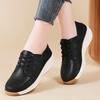 Platform Shoes Women's Sneakers 2025 New Single Shoe Wedges Casual Shoes Woman Lace Up Anti Slip Casual Shoes Zapatos De Mujer