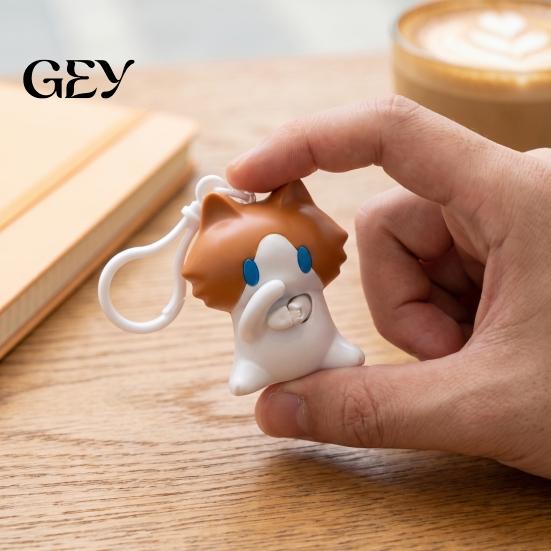 Humorous Cat Accessories for Girls Funny Keychain, Cute Interactive Pull-Leg Kitty Pendant Animal Keyring Backpack Keys, Lightweight Acrylic