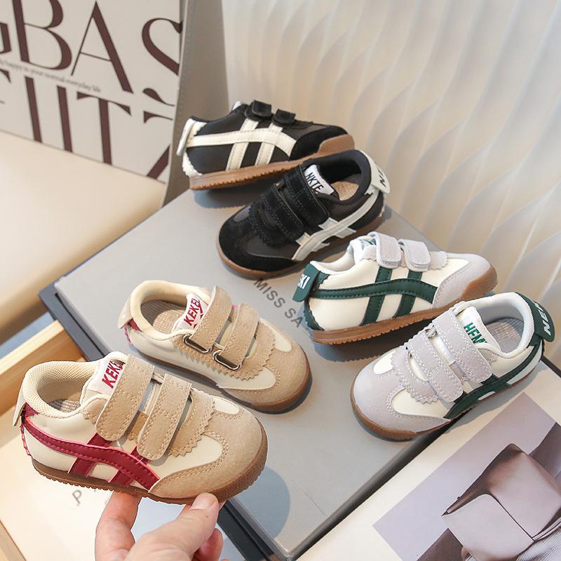 Повседневные низкие кеды для девочек - осень 2023 г., новый стиль, мягкая нескользящая подошва, модная спортивная обувь для маленьких девочек