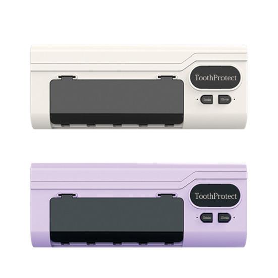 Держатель для зубных щеток-органайзер. 5 зубных щеток. УФ-дезинфекция. Стерилизация. Настенный. Без перфоратора. Перезаряжаемый через USB. Вмещает зубную щетку.