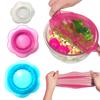 3/6 шт. Силиконовые эластичные крышки для хранения продуктов питания, многоразовые эластичные крышки для мисок
