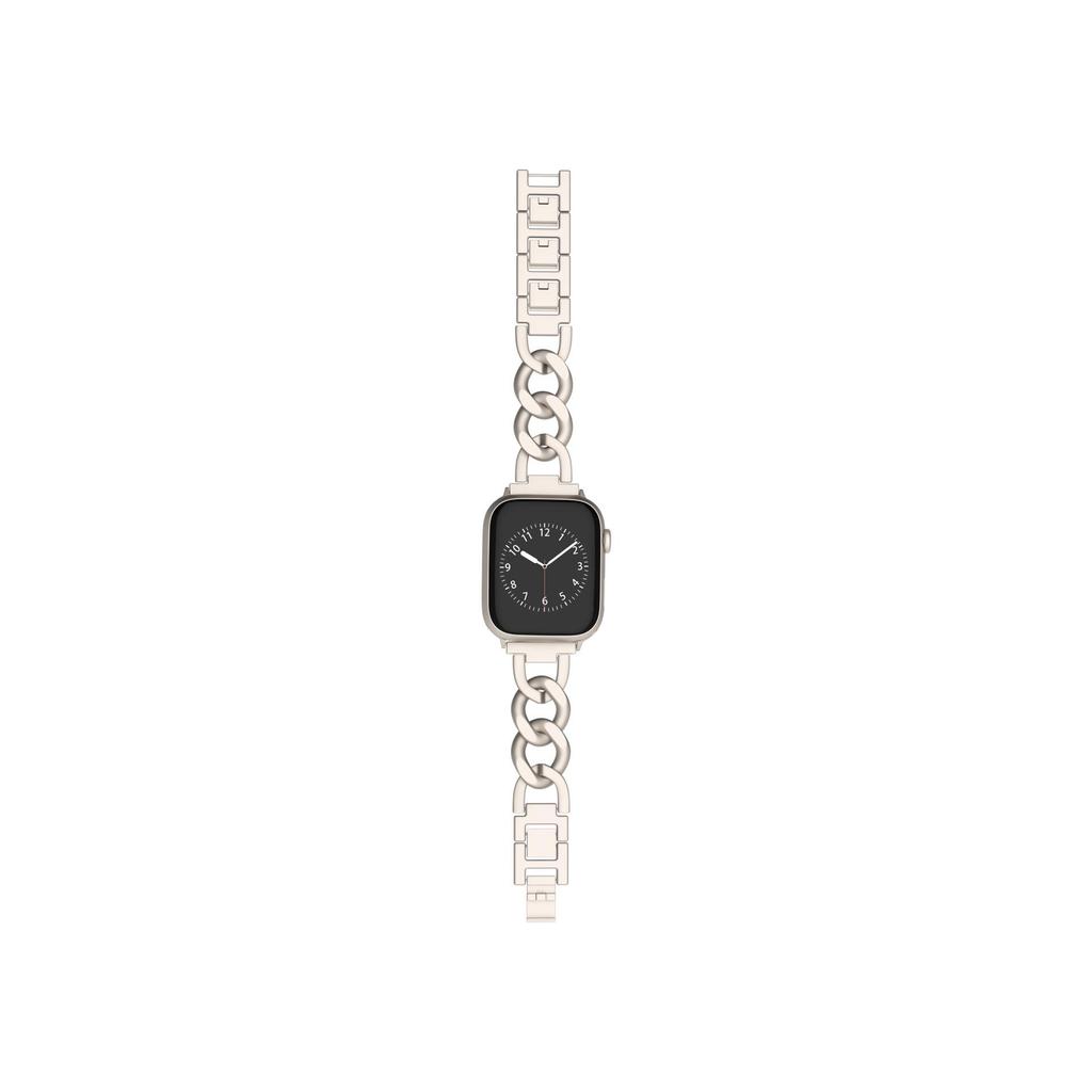 Экологичный джинсовый металлический ремешок для Apple Watch Series 1-10, Ultra, SE