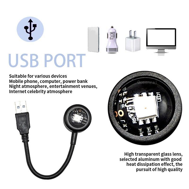 USB LED Atmosphere Night Light Projector Photography Sunset Lamp for Bedroom Living Room Decor Background Decoration Lighting