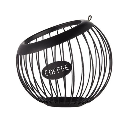 Корзина для хранения кофейных капсул, органайзер, большая вместимость, многоцелевой, универсальный, органайзер для кофейных капсул, металлический контейнер для хранения кофейных капсул