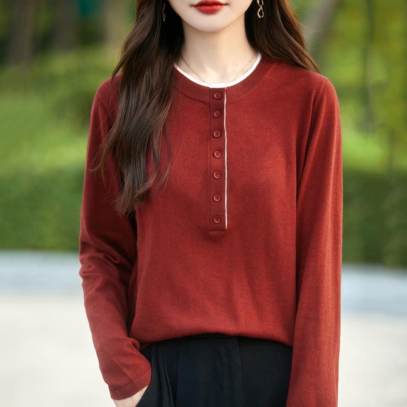 Женский кашемировый свитер Qinghe Cashmere 50% шерсть 50% шелк Женский осенне-зимний кашемировый пуловер Мягкий и теплый