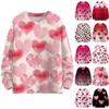 Sweatshirts For Women Knit Sweater Cute Shirt Fall Crewneck Pullover Tops