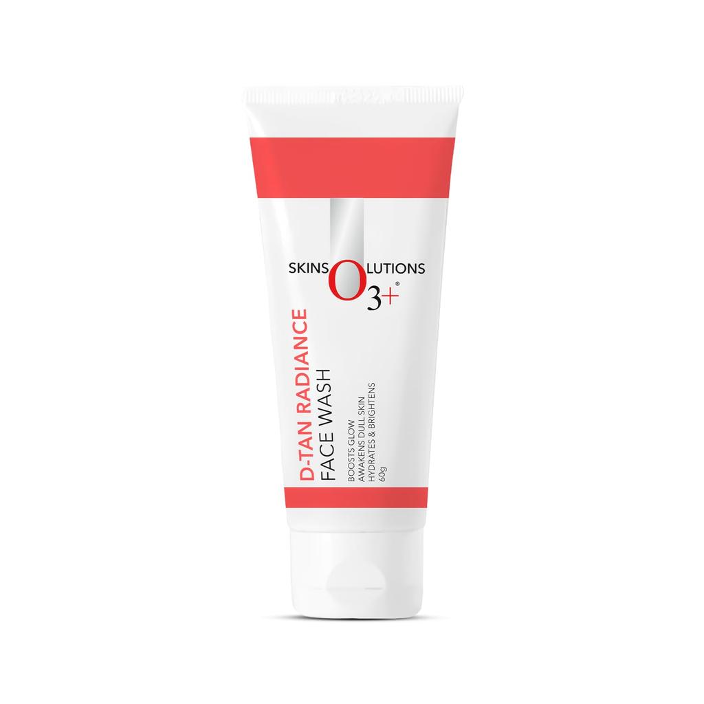 O3+ D-Tan Radiance Face Wash 60g Pack Of 1 With Vitamin C For Glowing Skin And Deep Cleansing