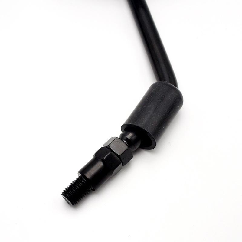 Ретро круглое 10 мм правая резьба мотоциклетное зеркало заднего вида с железным стержнем для M10