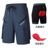 Men Women Cycling Shorts With Gel Pad Mountain Bike Trail Downhill 5/8 Length Quick Dry Breathable Riding Pants