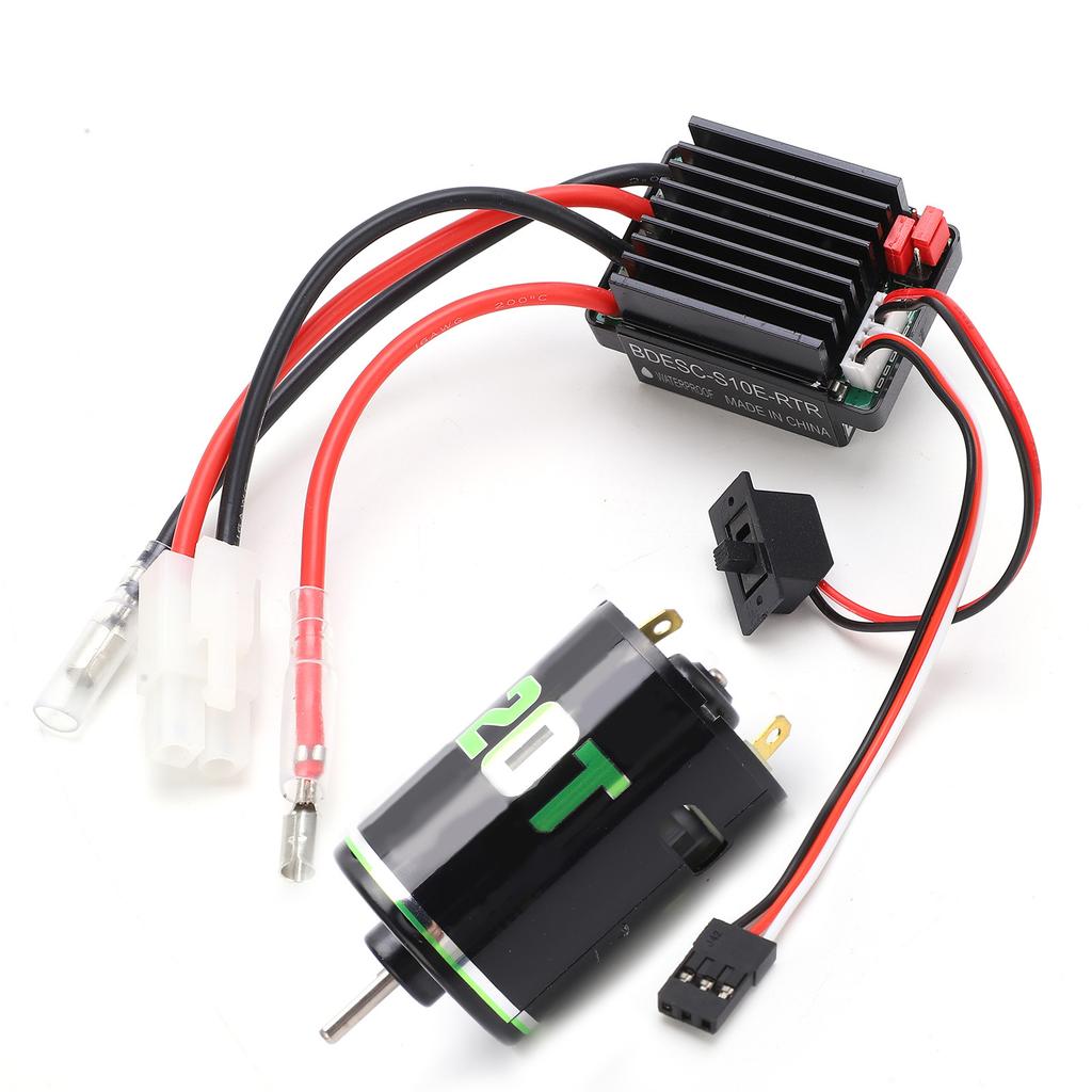 High Torque 540 Brushed Motor 320A ESC Combo Set for Axial SCX10  TRX4 D90  Redcat  GEN8 RC