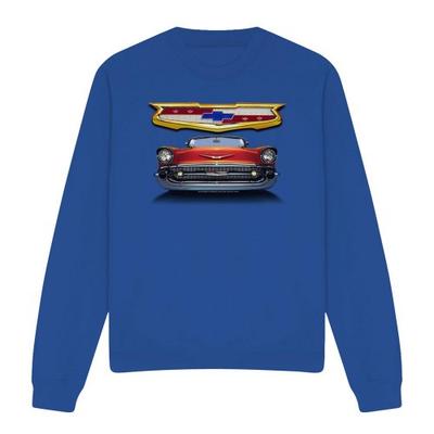 Унисекс толстовка для взрослых Chevrolet 1957 Bel Air с принтом решетки радиатора