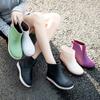Non-slip Water Shoes Women's Short Tube Outer Wear Short Rain Shoes Student Fashion Rain Boots Thermal Rubber Shoes Low Tube Water Shoes