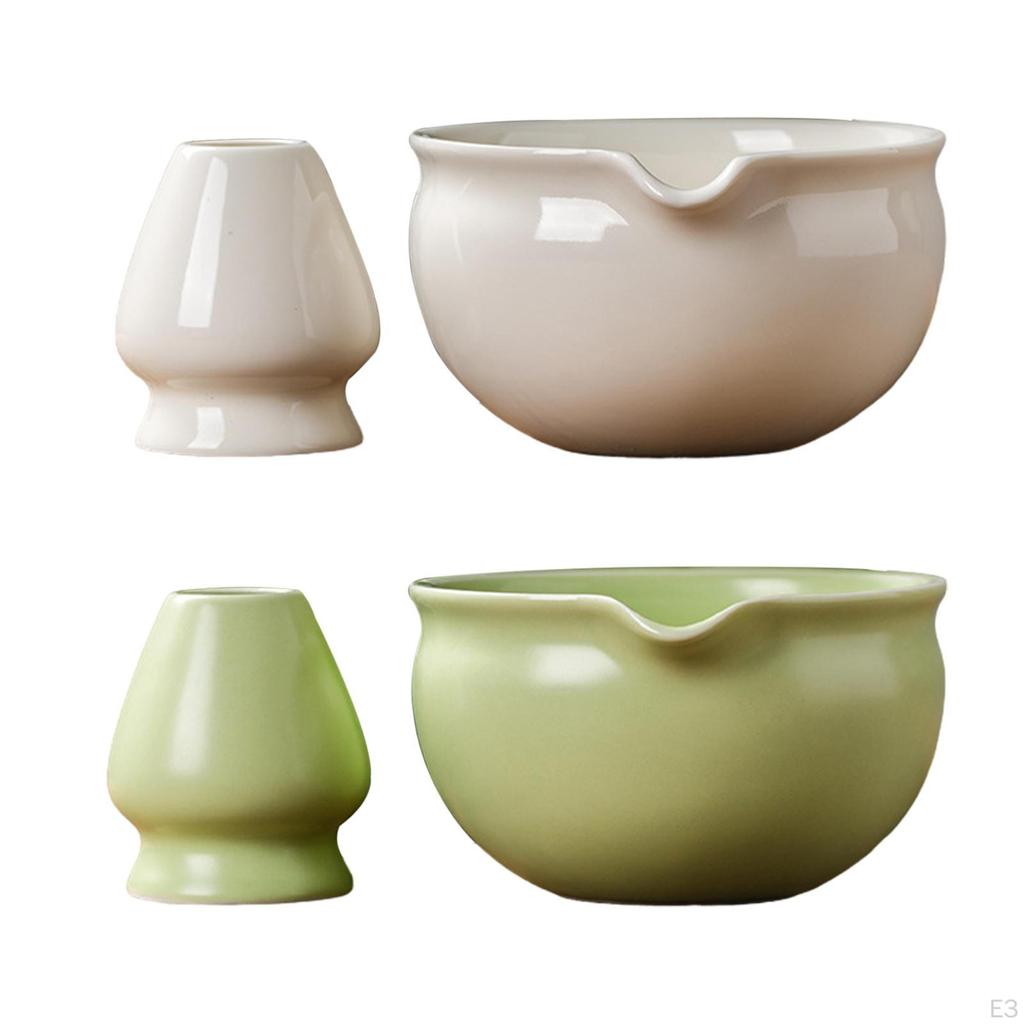 Коллекция японских чаш для матча с подставкой для венчика для ценителей чая