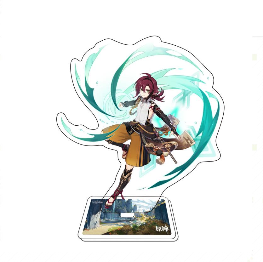 Game Anime Open World Impact Acrylic Cosplay Character Stand Acrylic Figure Stand Painted Desk Decor Ornament Gift