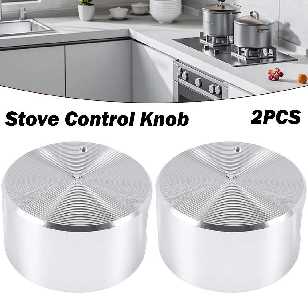 Silver Barbecue Stove Knob Round Stove Switch Knob New Stove Accessories