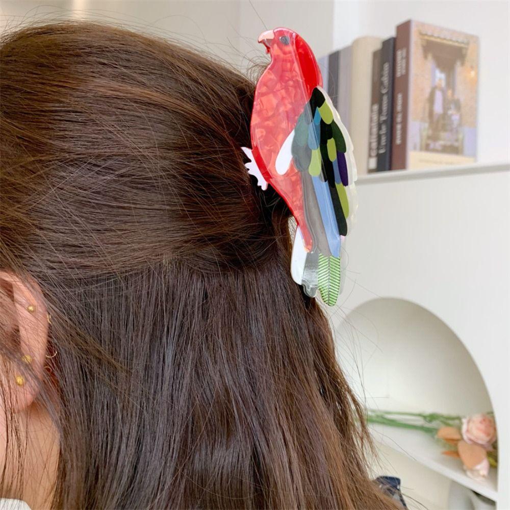 Grasp Bird Hair Clip Hummingbird Cartoon Animal Shark Clip Creative Acetic Acid Hair Claw Female