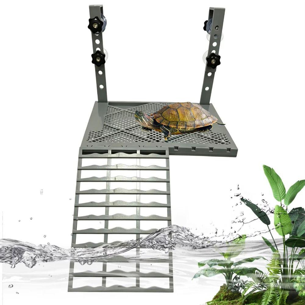 Non-Slip Ramp Hanging Turtle Platform Suction Cups Floating Turtle Dock Turtle Tank