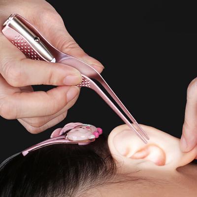 Светодиодный фонарик для удаления ушной серы, пинцет для чистки ушей, инструмент для ухода за ушами