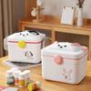 Large Capacity Cartoon Medicine Box Dust-proof Medicine Storage Box Durable Pill Container  Office