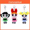 Girls The Powerpuff Season Plush Keychain Velvet Collectors Children Doll Gift