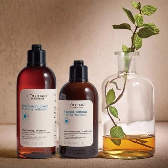 LOCCITANE Чистая Свежесть Набор с Рефиллами (Набор Шампунь и Кондиционер) 500 мл x 2 Уход за кожей головы