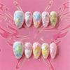 Kawaii Rilakkuma Short Almonds Face Press On Nails 3D Cartoon Japanese Style Customizable Wholesale Girl Party Gift