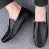 Mens Shoes High Quality 2025 Fashion New Loafers Comfort Leather Shoes White Men Autumn Casual Shoes Mocassin Plus Size 47
