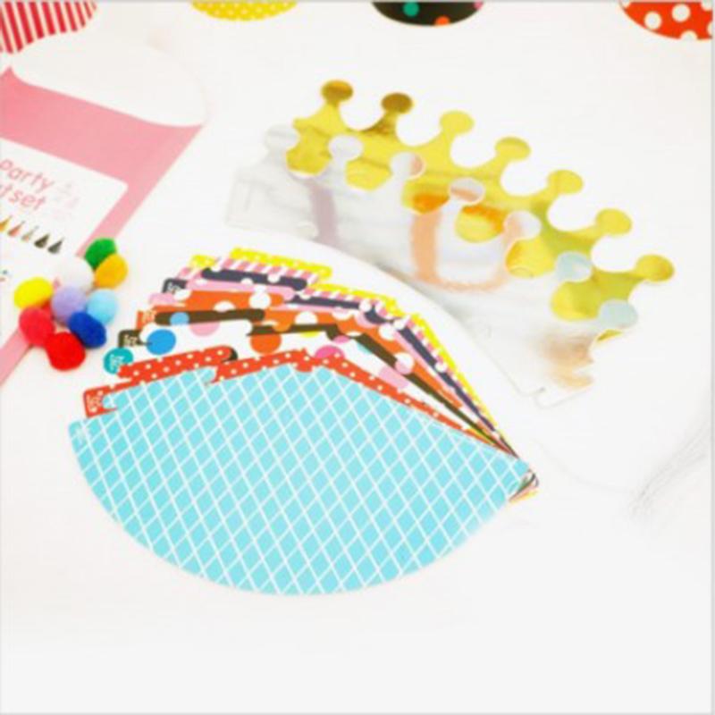 11 шт./компл. шапки для вечеринки в честь дня рождения в горошек детские шапки принадлежности для вечеринки