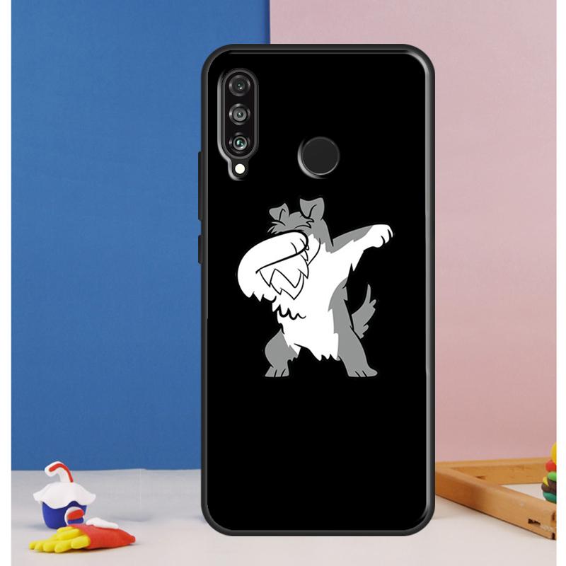 Cartoon Schnauzer Dog For Huawei Nova Y90 Y70 Y60 Y72 Y61 Y91 12s 12i 11i 7i 8i 9 10 SE P60 Pro P30 P40 Lite Case