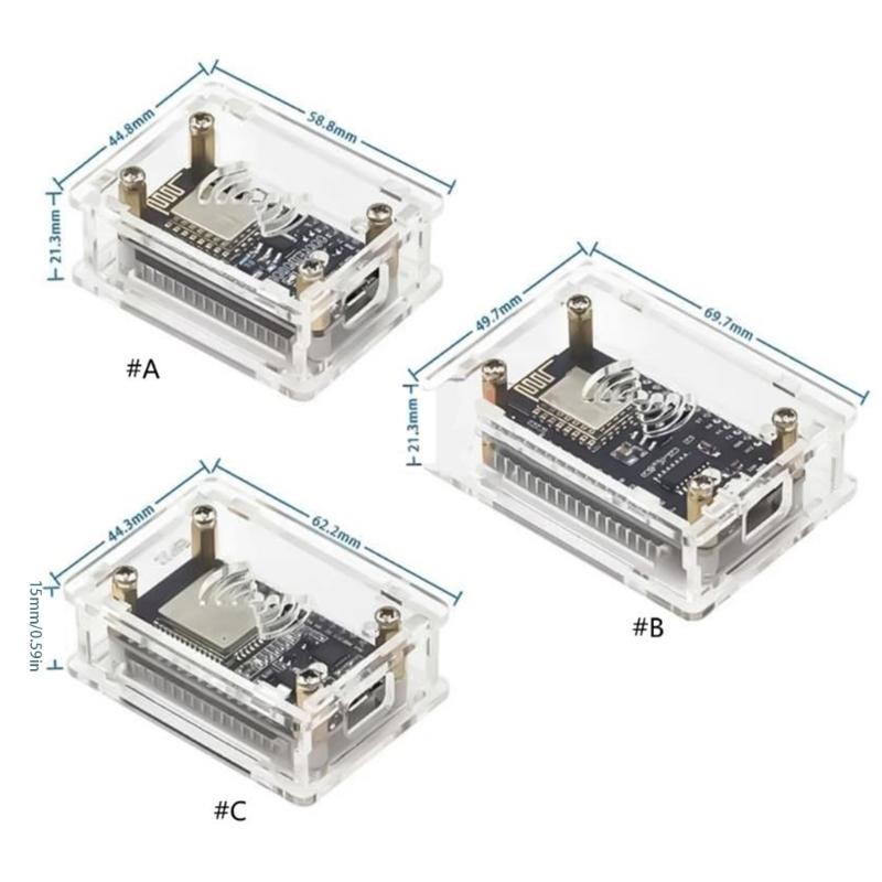 Акриловый защитный корпус-корпус для плат NodeMcu Lua CP2102/CH340G ESP32 IoT Держатель Защита Легкая сборка Особенность