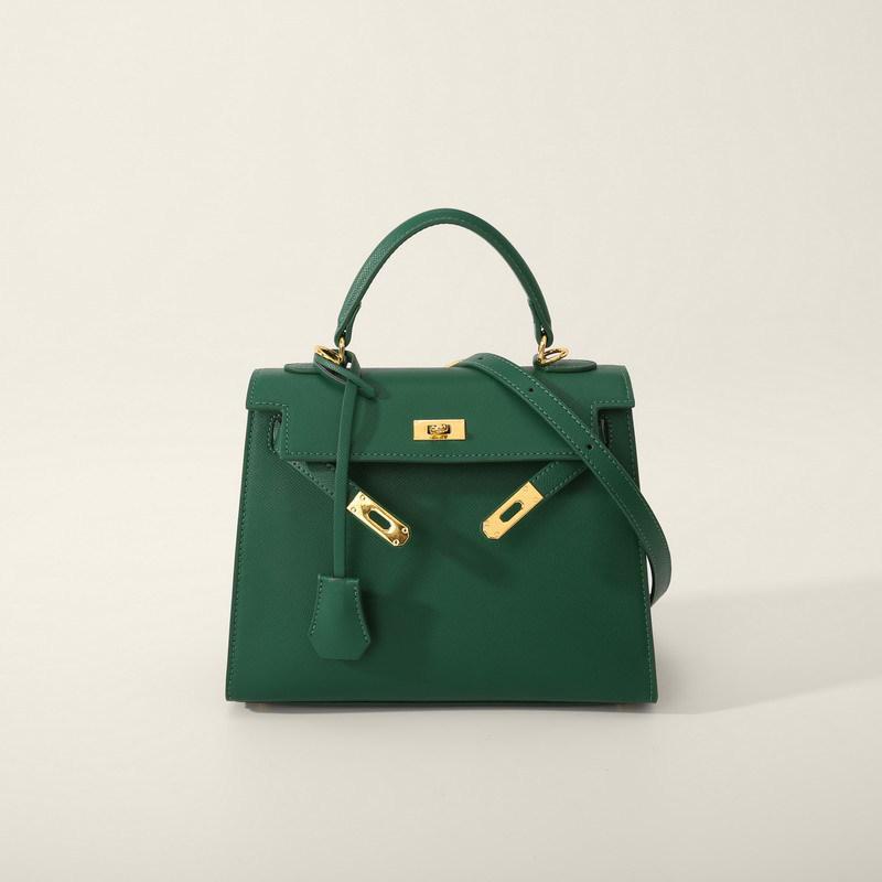 2025 Fashion Kelly 25CM Handmade Crossbody Bag - Трендовая высококачественная сумка на одно плечо