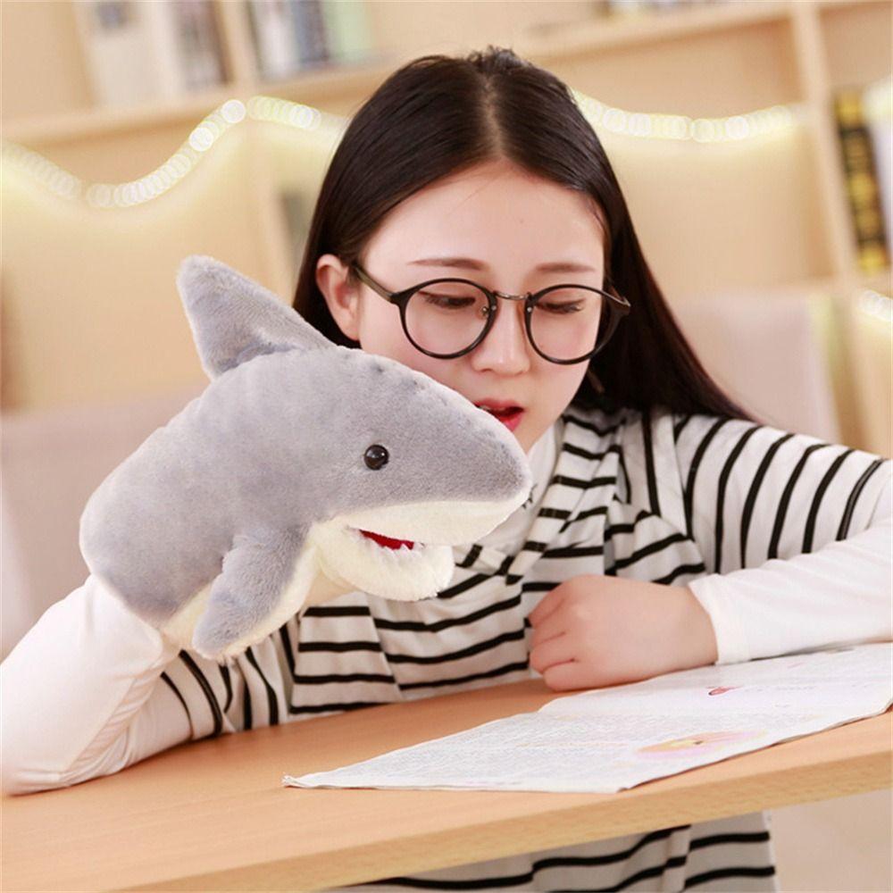 Stuffed Animals Shark Puppet Plush Animal Plush Hand Puppet Parent-Child Interactive Kids Toy