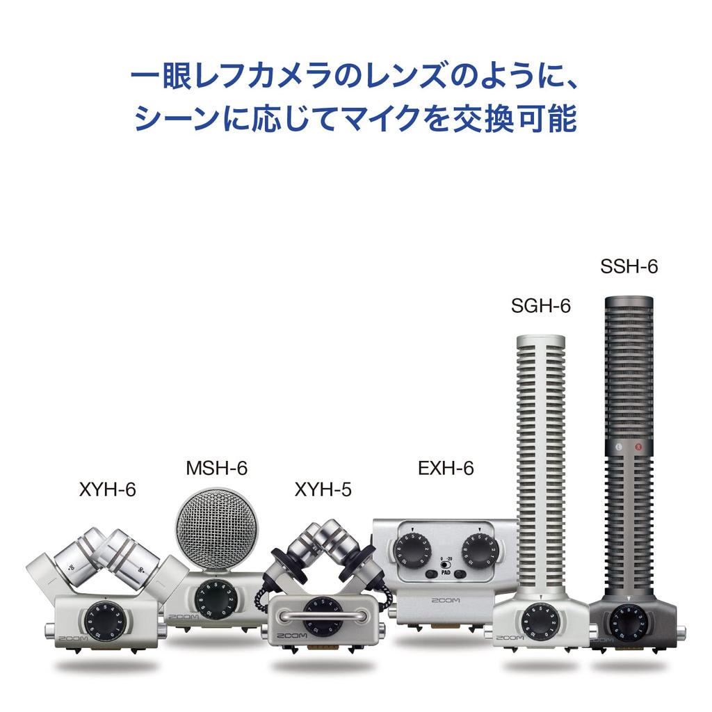 Zoom Удобный диктофон, поддержка замены микрофонного капсюля, поддержка одновременной записи до 4 дорожек, линейный PCMIC-рекордер ASMR H5