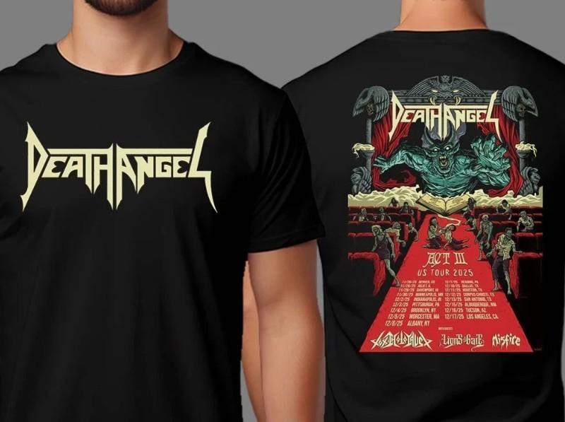 Death Angel Act III US Tour 2025 x Guests Tee Two Sided Print T-Shirt