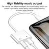 Адаптер-разветвитель 2 в 1 на 3,5 мм Jack для аудио и зарядки для iPhone X XS 11 12 13 14 Pro Max XR Разъем для наушников Аудиокабель Разветвитель 3