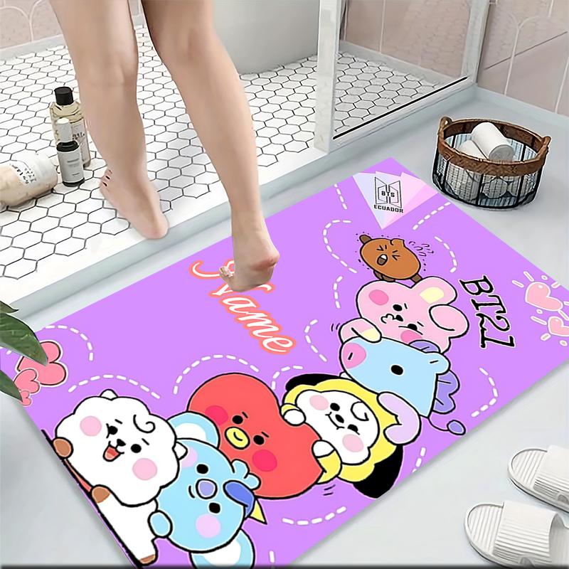 Custom Name Unicorn Fantasy Adventure Carpet Rug Customizable Soft Washable Anti-Slip Home Living Room Sofa Mats Personalized Rug. 0909180