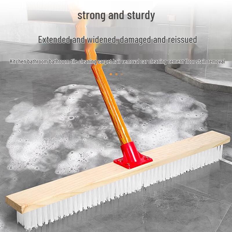 Long-handled Hard Bristle Floor Cleaning Brush