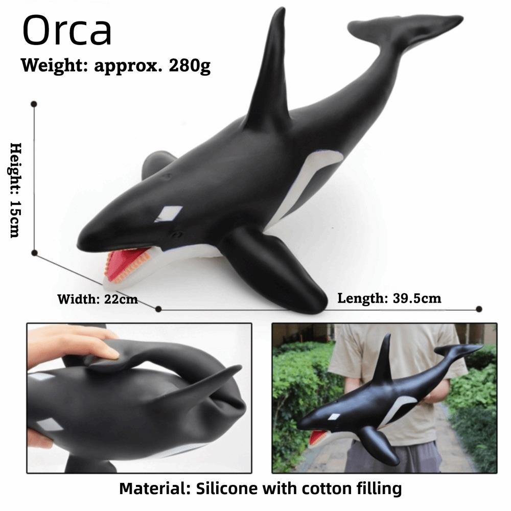 Large Size Ocean Animals Action Figures Great White Shark Model Ocean Animal Simulation