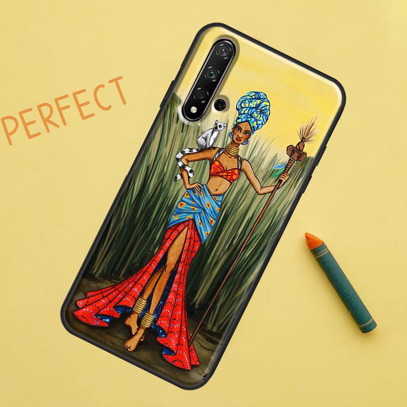 Южная Африка Женщина Для Huawei Nova Y91 Y70 Y72 Y73 Y60 Y90 Y61 8i 7i 11i 12i 12s 9 10 SE P20 P30 P40 Lite Чехол
