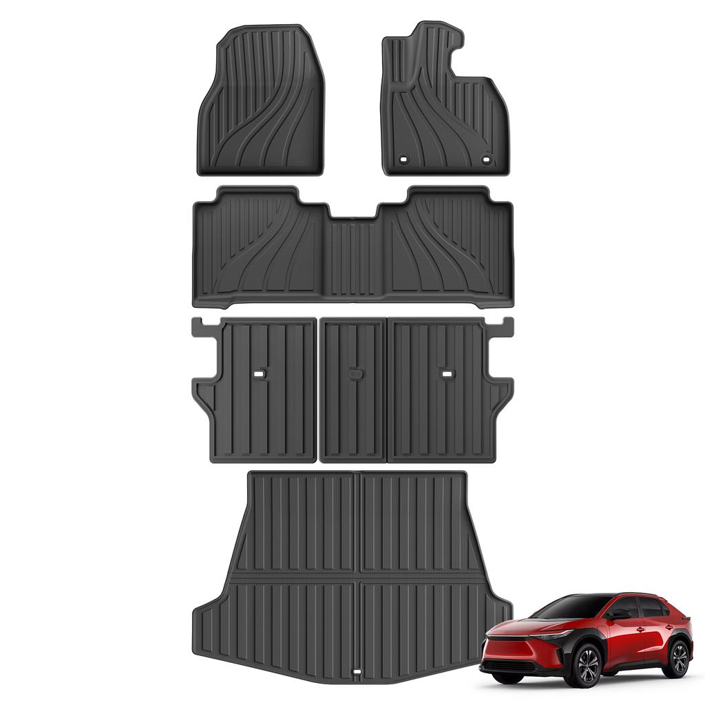 Smabee Right Drive for Toyota BZ4X /Subaru Solterra 2025 2026 No Subwoofer TPE Car All-weather Floor Mat Trunk Pad Accessories