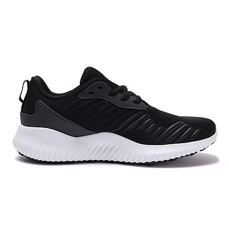 adidas Alphabounce Rc J Износостойкие Нескользящие Низкие Детские Беговые Кроссовки Черно-Белые Подростковые BW0575